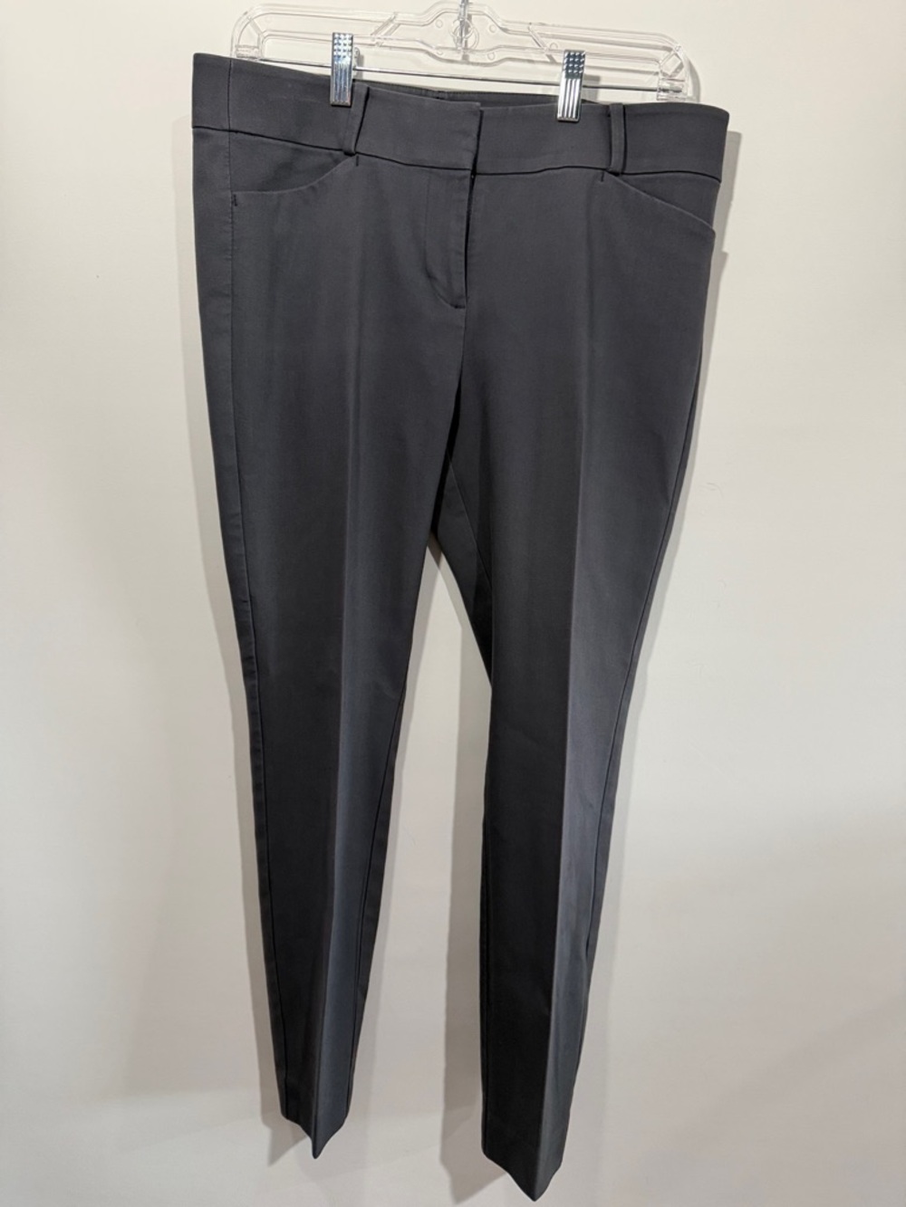 LOFT charcoal gray ponte ankle pants